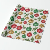 Elegante Ornamente & Tannenpapier Geschenkpapier (Ungerollt)