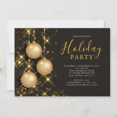 Elegante Ornamente Weihnachts-Party Einladung (Vorderseite)