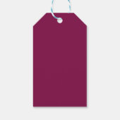 Elegante Oster-Ei-Botanik-Kunst Geschenkanhänger (Rückseite)