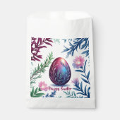 Elegante Oster-Ei-Botanik-Kunst Geschenktütchen (Vorderseite)