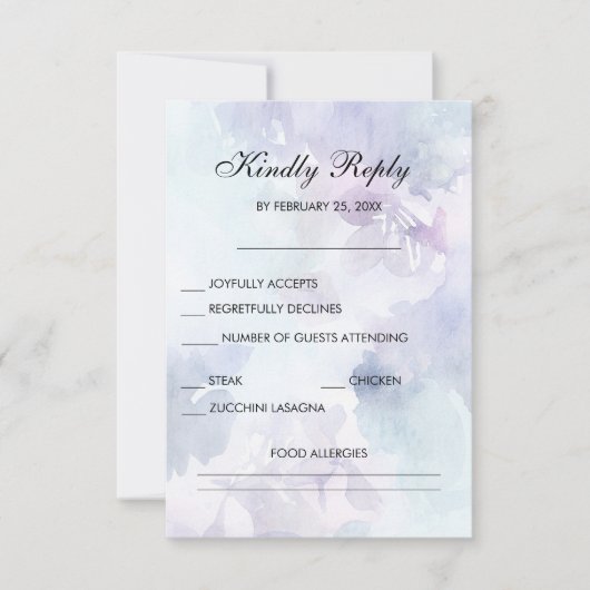 Elegante Oster-RSVP-Karten RSVP Karte (Vorderseite)