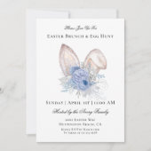 Elegante Osterbrunch Egg Hunt Einladung (Vorderseite)