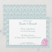 Elegante Osterfeier Einladung (Vorne/Hinten)