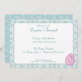 Elegante Osterfeier Einladung (Vorne/Hinten)