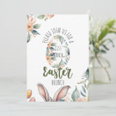 Elegante Osterfeier Einladung (Stehend Vorderseite)