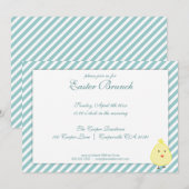 Elegante Osterfeier Einladung (Vorne/Hinten)