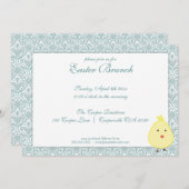 Elegante Osterfeier Einladung (Vorne/Hinten)