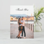 Elegante Osterkarte Dankeskarte (Stehend Vorderseite)