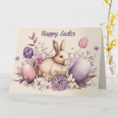 Elegante Osterkarte Karte (Gelbe Blume)