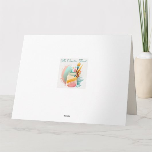 Elegante Osterkarte Karte (Rückseite)