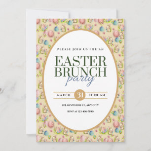 Elegante Ostern-Brunchanzeige Ankündigung