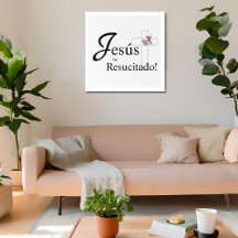 Elegante Ostern "Jesús ha Lebensläufe" Spanisch