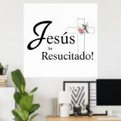 Elegante Ostern "Jesús ha Lebensläufe" Spanisch Poster (Heimbüro)