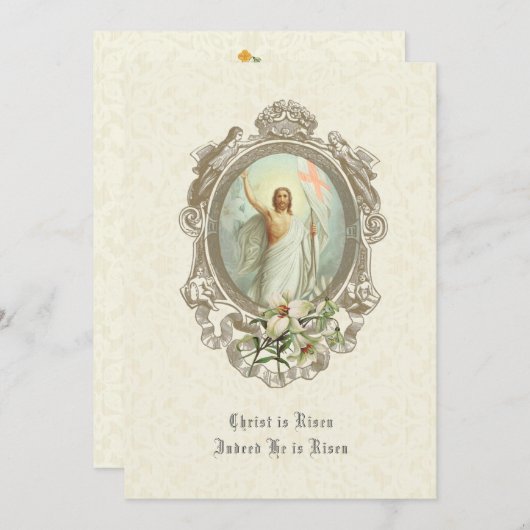 Elegante Osterpascha Auferstehung Jesus Lily (Vorne/Hinten)