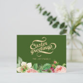 Elegante Osterpostkarte Postkarte (Stehend Vorderseite)
