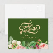 Elegante Osterpostkarte Postkarte (Vorne/Hinten)