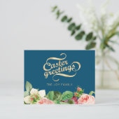 Elegante Osterpostkarte Postkarte (Stehend Vorderseite)