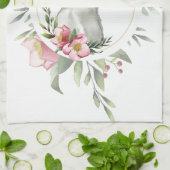 Elegante Ostersonnige Flora Geschirrtuch (Gefaltet)