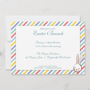 Elegante Osterstreifen - Einladung