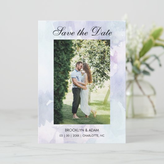 Elegante Osterzeit speichert die Datumskarten Save The Date (Stehend Vorderseite)