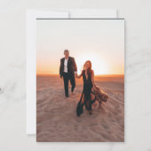 Elegante Overlay Moderne Einladung zur Hochzeit (Rückseite)