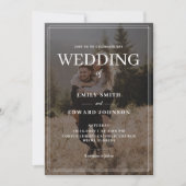 Elegante Overlay Simple Foto Wedding Einladung (Vorderseite)