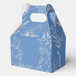 Elegante ozeanblaue Toile Geschenkschachtel