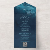 Elegante Ozeanwelle mit Tearaway-UAWG All In One Einladung (Innen Boden)