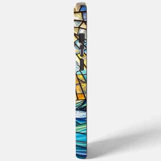 Elegante Ozeanwellen und Sonnenglühen - Atemberaub Case-Mate iPhone Hülle (Rückseite / Links)