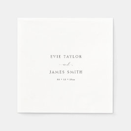 Elegante Paare benennen SkriptWedding Serviette