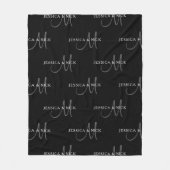 Elegante Paare Fleecedecke (Vorderseite)