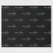 Elegante Paare Geschenkpapier (Flach)