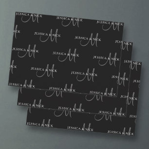 Elegante Paare Geschenkpapier Set
