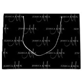 Elegante Paare Große Geschenktüte (Vorderseite)