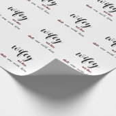 Elegante Paare Jubiläumszeitung Geschenkpapier (Ecke)