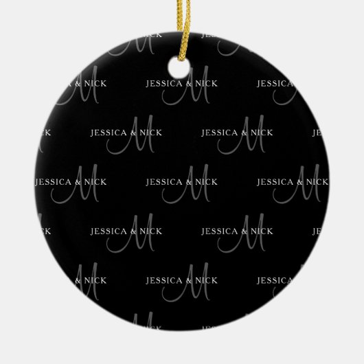 Elegante Paare Keramik Ornament (Vorne)