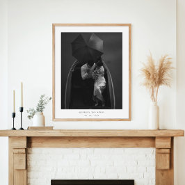 Elegante Paare Neu verheiratetes modernes Foto Hoc Poster