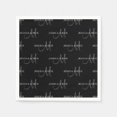 Elegante Paare Serviette (Vorderseite)