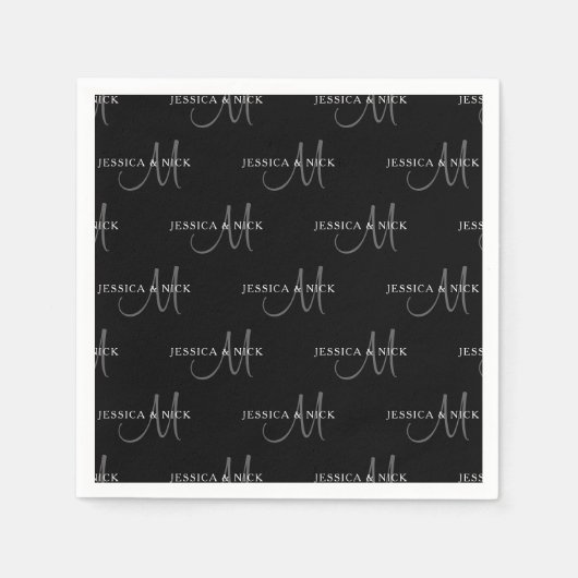 Elegante Paare Serviette (Vorderseite)