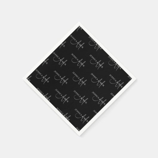 Elegante Paare Serviette (Ecke)