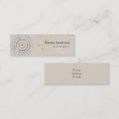 Elegante Paillette Mini Visitenkarte (Vorne/Hinten)