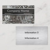 Elegante Paillette-Visitenkarten Visitenkarte (Vorne/Hinten)