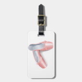 Elegante Paletten Niedlich Girly Dance Shoes Gepäckanhänger (Vorderseite vertikal)
