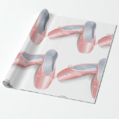 Elegante Paletten Niedlich Girly Dance Shoes Geschenkpapier (Ungerollt)