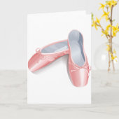 Elegante Paletten Niedlich Girly Dance Shoes Karte (Gelbe Blume)