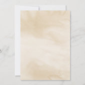 Elegante Palm Blätter floral, Creme Wedding Einladung (Rückseite)