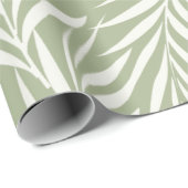 Elegante Palm Blätter Olivenbaum Geschenkpapier (Rolleneckpunkt)