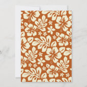 Elegante Palme hawaiische Luau Party Einladungen (Rückseite)