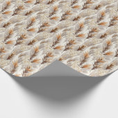 Elegante Pampas-Gras gekachelt Geschenkpapier (Ecke)