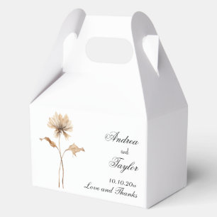 Elegante Pampas Grass Wedding Geschenkschachtel